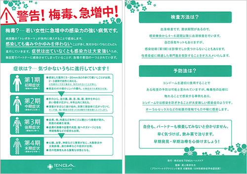 警告!梅毒、急増中!